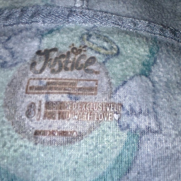 Justice, one piece, hooded zip up  “Holy Guacamole” size 8 avocado - Picture 7 of 7